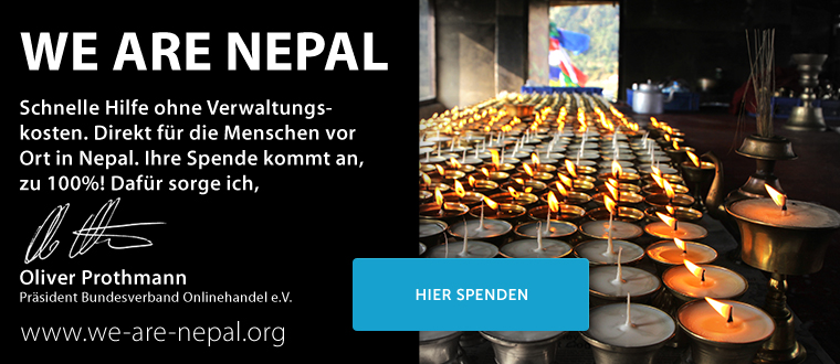 we are nepal Spendenaktion